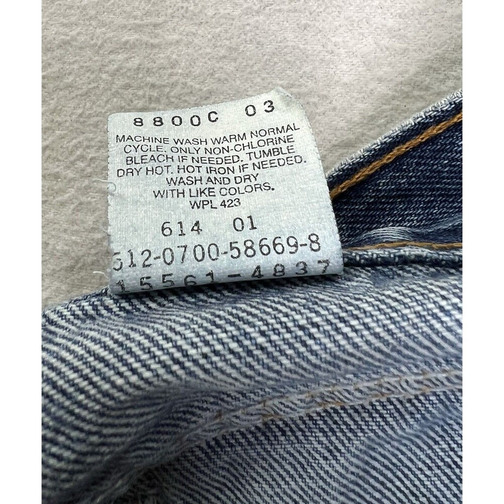Vtg Levi's 560 Jeans Loose Mom Fit High Rise Straight Womens Size 10 (29x31) USA - Picture 8 of 12